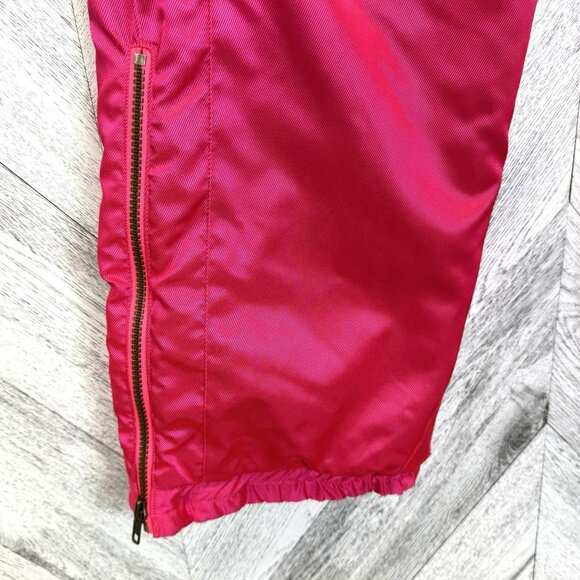 Vintage 90s Neon Fluorescent Pink Ski Jacket Pants Set Women M 10 12 Coltech - Picture 10 of 13
